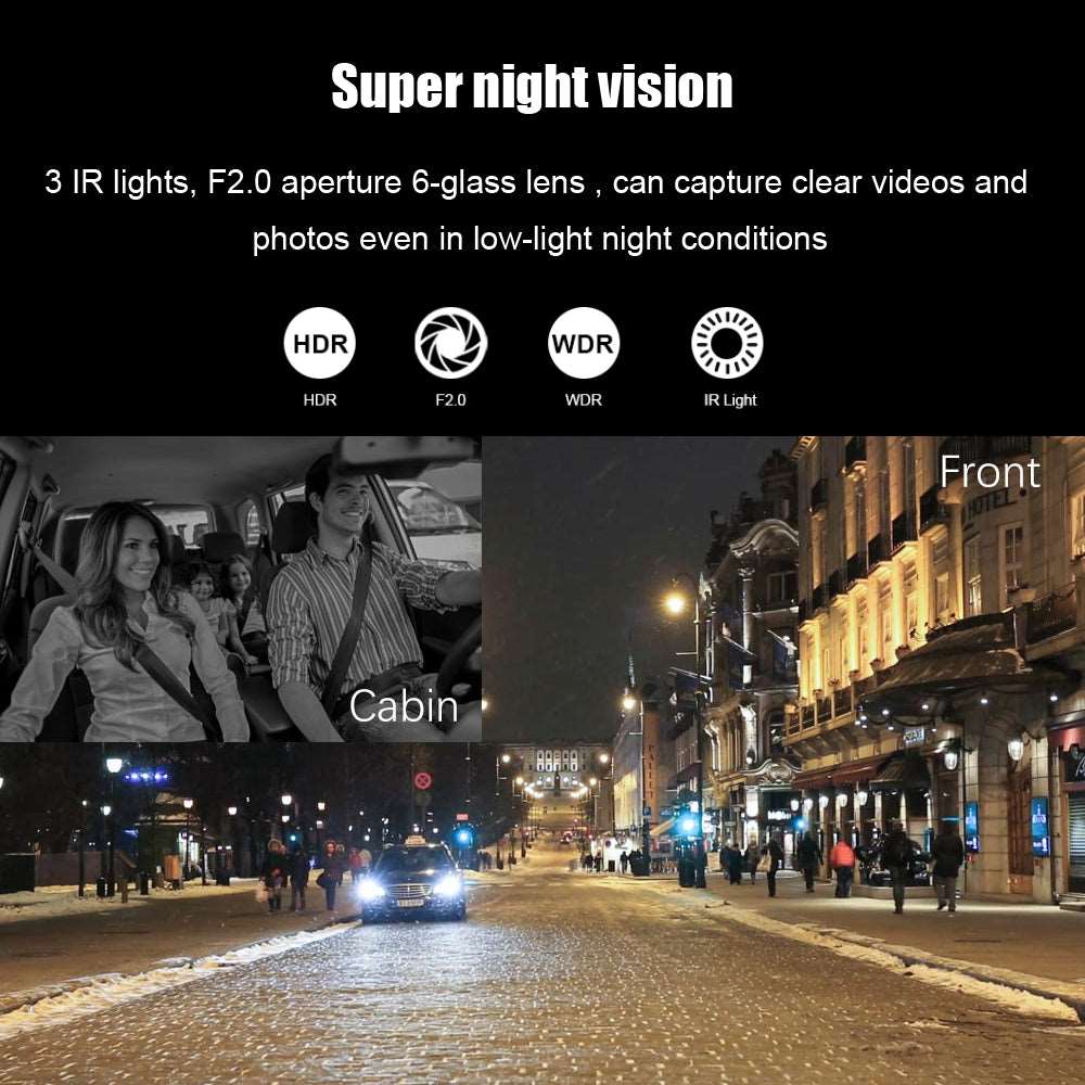 2 Lens Car Video Recorder HD1080P - Shopium Electronics